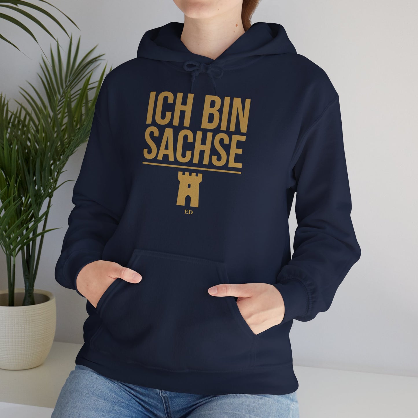 Sweat à capuche de fierté saxonne | Coupe chaude Ich Bin Sachse