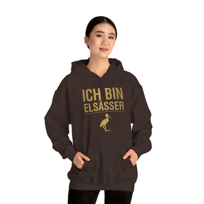 Bluza z kapturem z dumą alzacką | Ich Bin Elsässer Warm Fit