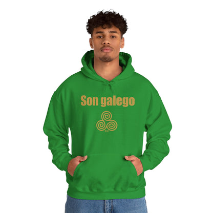 Felpa con cappuccio dell'orgoglio galiziano | Son Galego Vestibilità calda