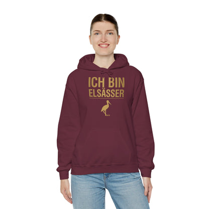 Bluza z kapturem z dumą alzacką | Ich Bin Elsässer Warm Fit