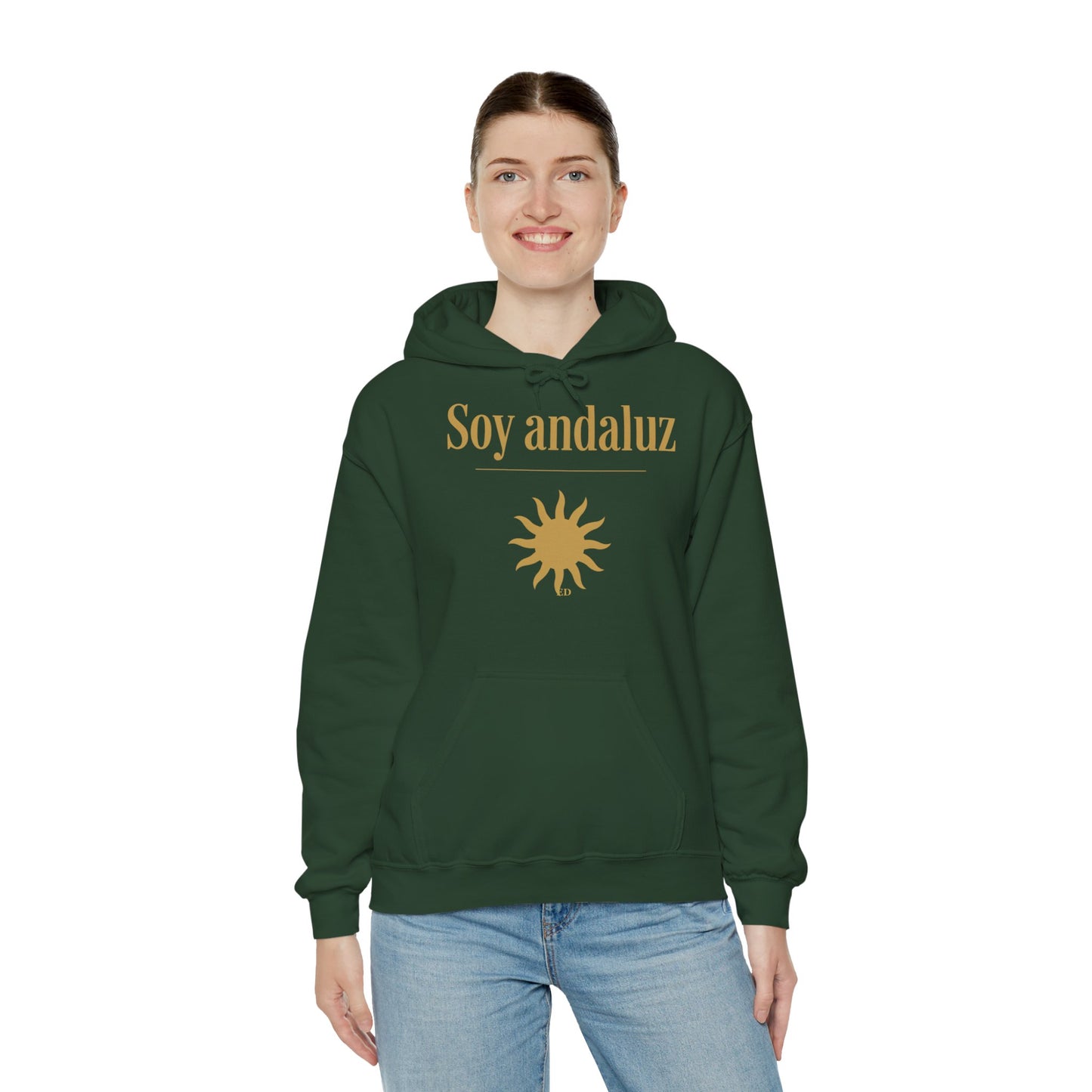 Hoodie mit andalusischem Stolz | Soy Andaluz, warm geschnitten