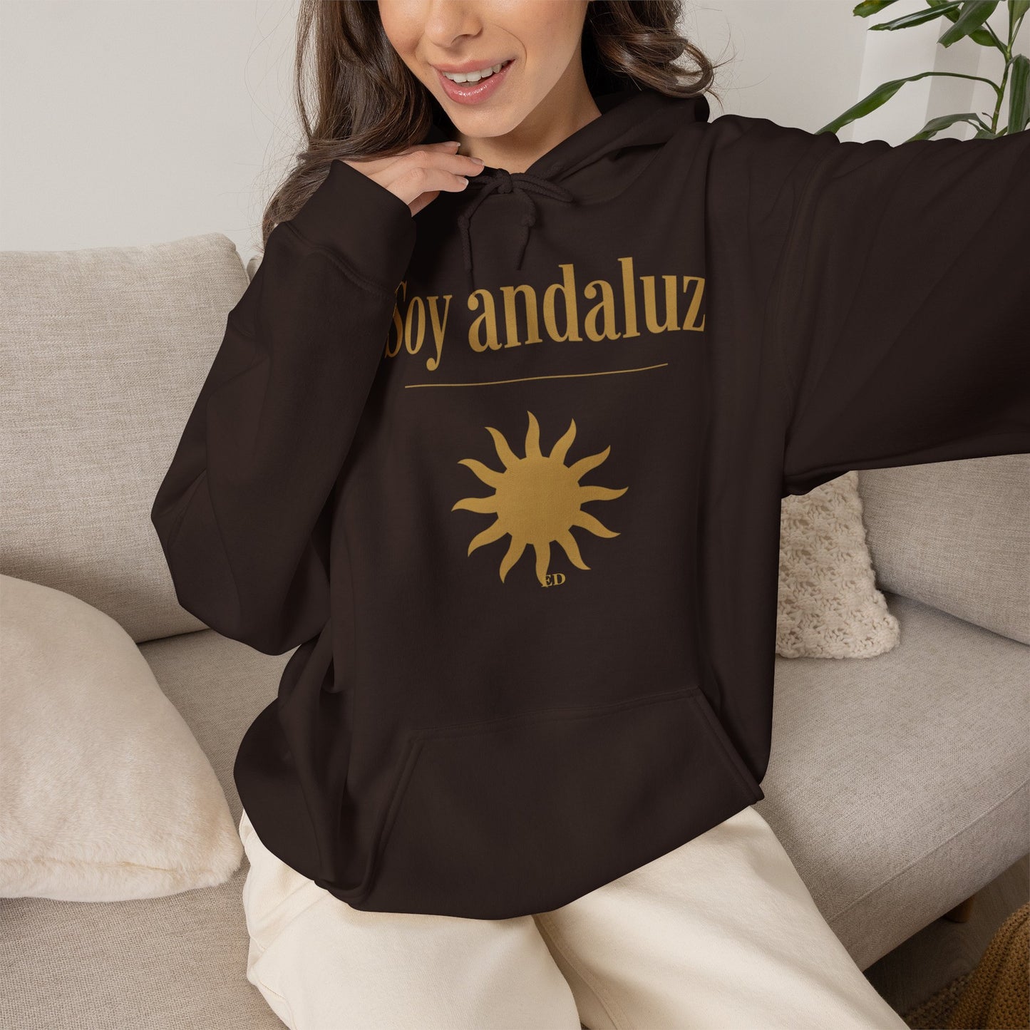 Hoodie mit andalusischem Stolz | Soy Andaluz, warm geschnitten