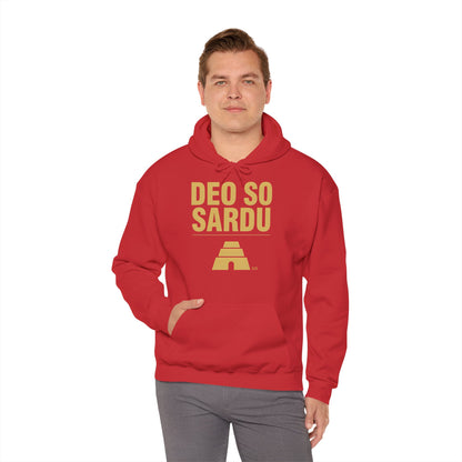 Hoodie mit sardischem Stolz | Deo So Sardu, warm geschnitten