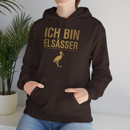 Bluza z kapturem z dumą alzacką | Ich Bin Elsässer Warm Fit