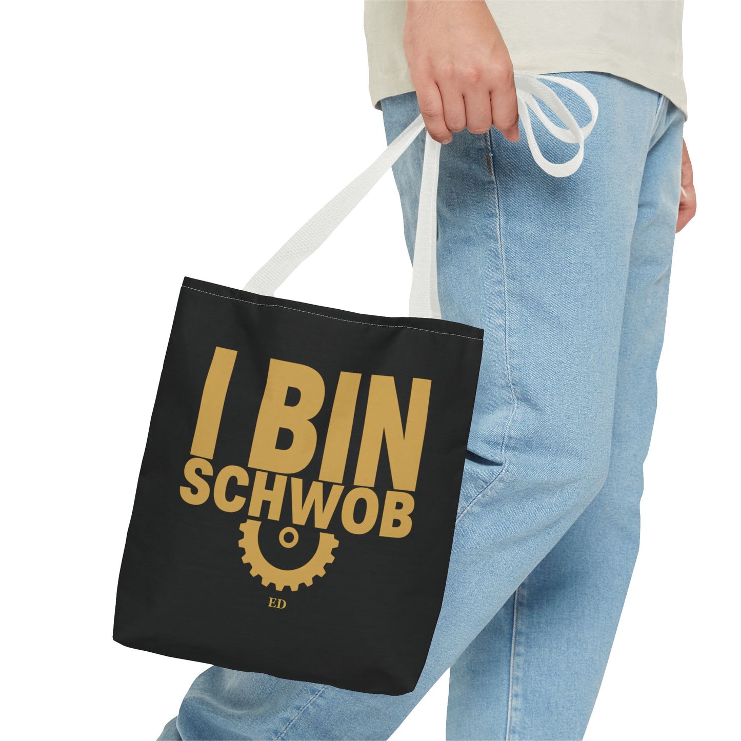 Torba z dumą Szwabów | I Bin Schwob — płócienna torba