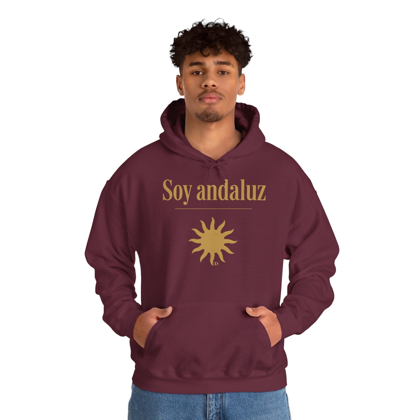 Hoodie mit andalusischem Stolz | Soy Andaluz, warm geschnitten