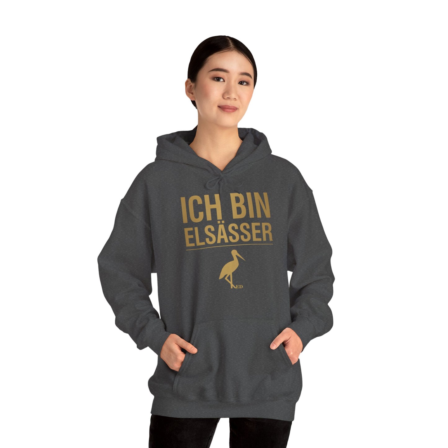 Bluza z kapturem z dumą alzacką | Ich Bin Elsässer Warm Fit