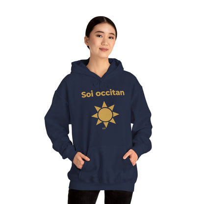 Hoodie mit okzitanischem Stolz | Soi Occitan, warm geschnitten