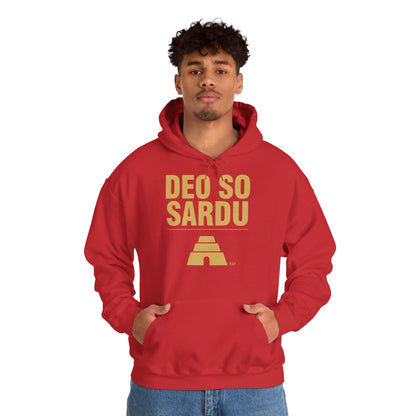 Hoodie mit sardischem Stolz | Deo So Sardu, warm geschnitten