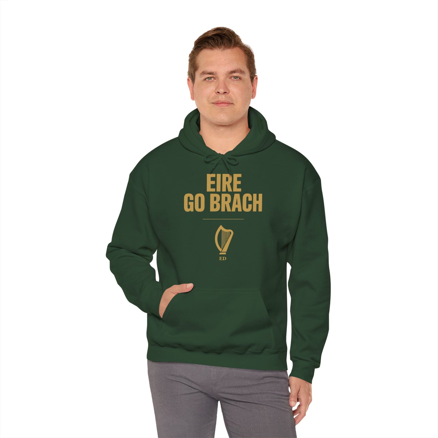 Irischer Stolz Hoodie | Éire Go Brách warmer Schnitt