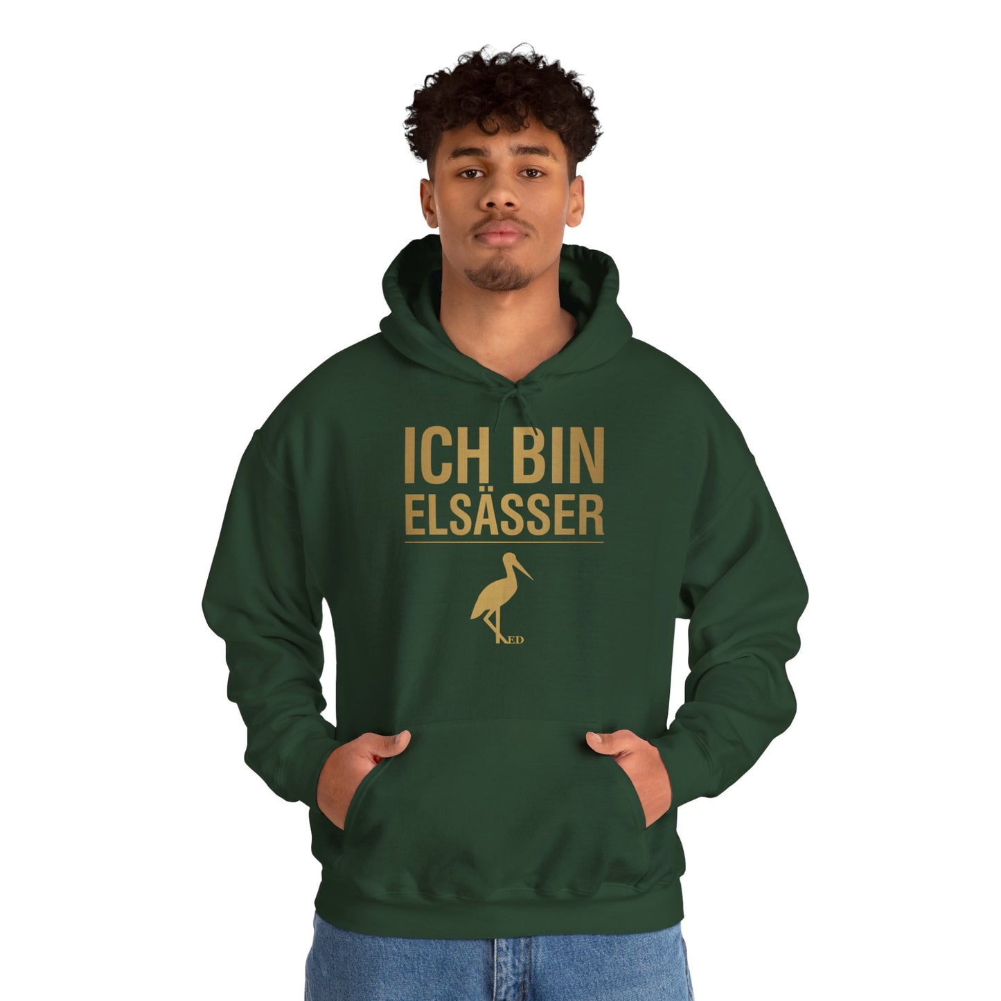 Bluza z kapturem z dumą alzacką | Ich Bin Elsässer Warm Fit