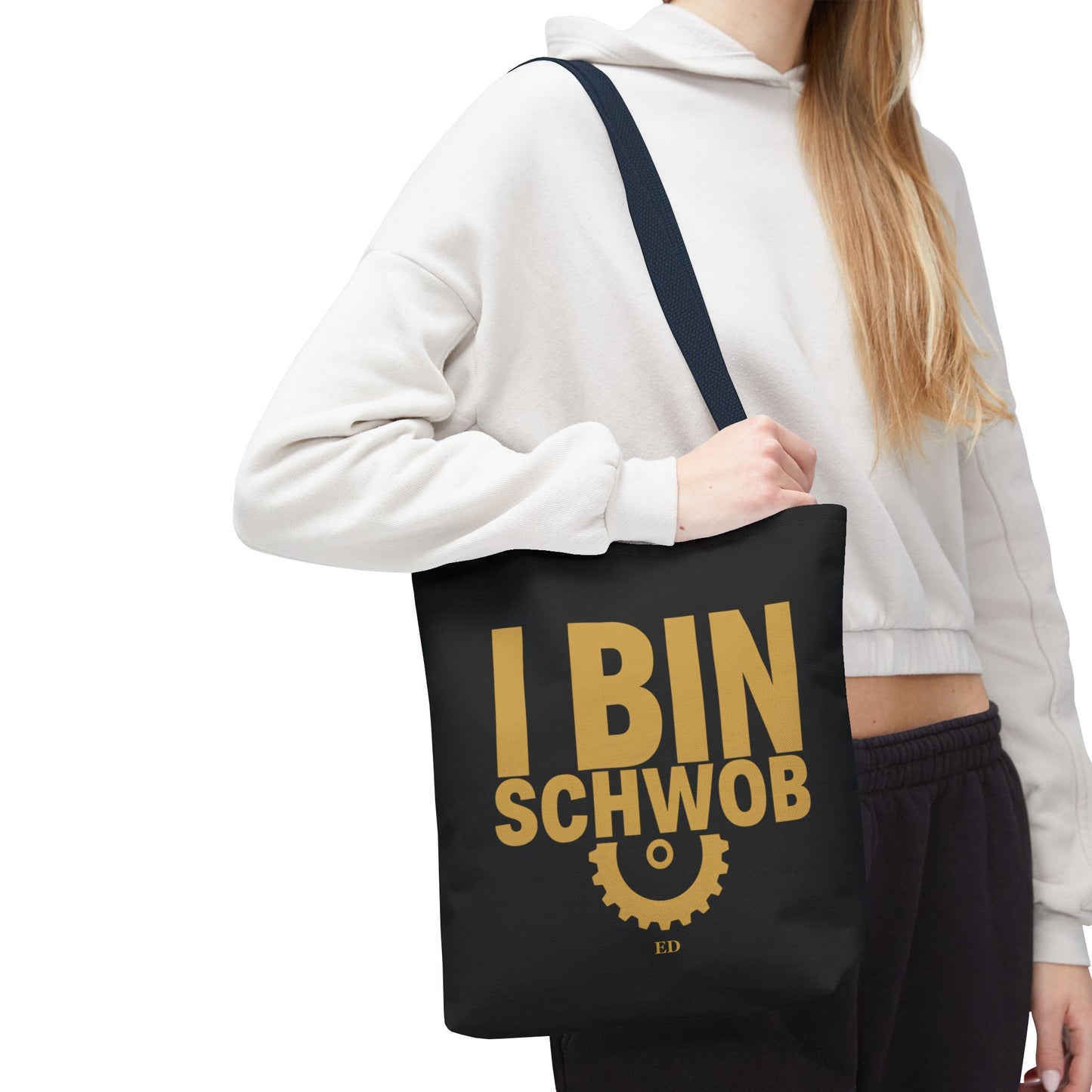 Torba z dumą Szwabów | I Bin Schwob — płócienna torba