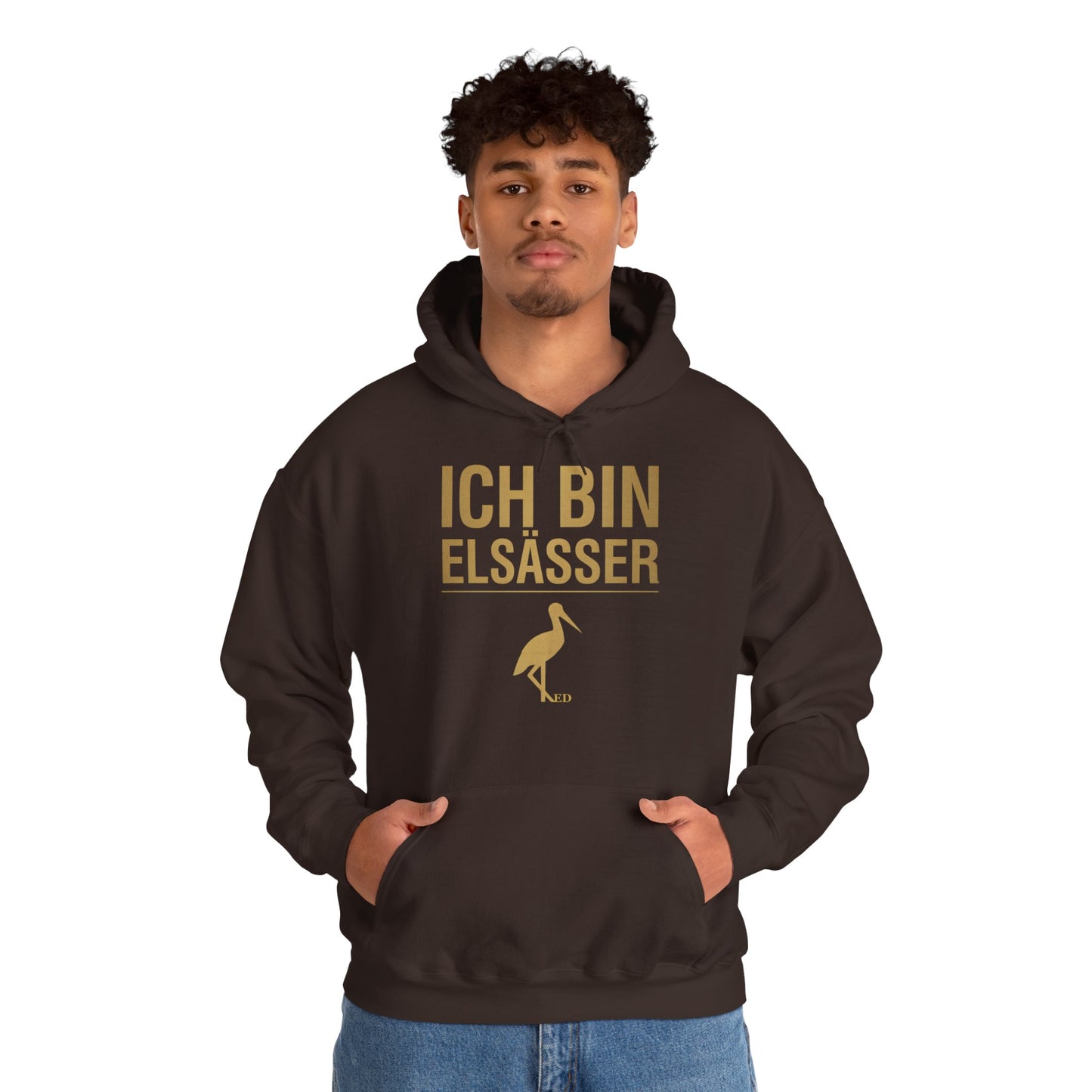 Bluza z kapturem z dumą alzacką | Ich Bin Elsässer Warm Fit