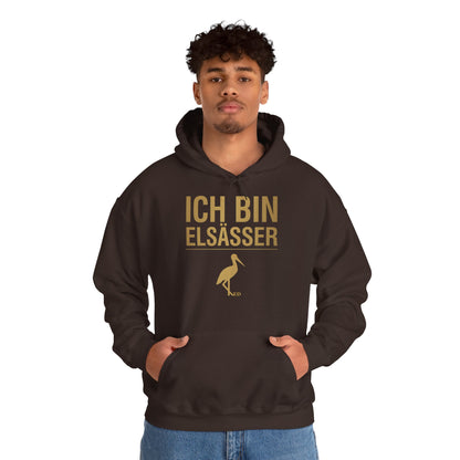 Bluza z kapturem z dumą alzacką | Ich Bin Elsässer Warm Fit