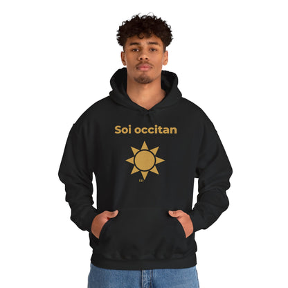 Hoodie mit okzitanischem Stolz | Soi Occitan, warm geschnitten