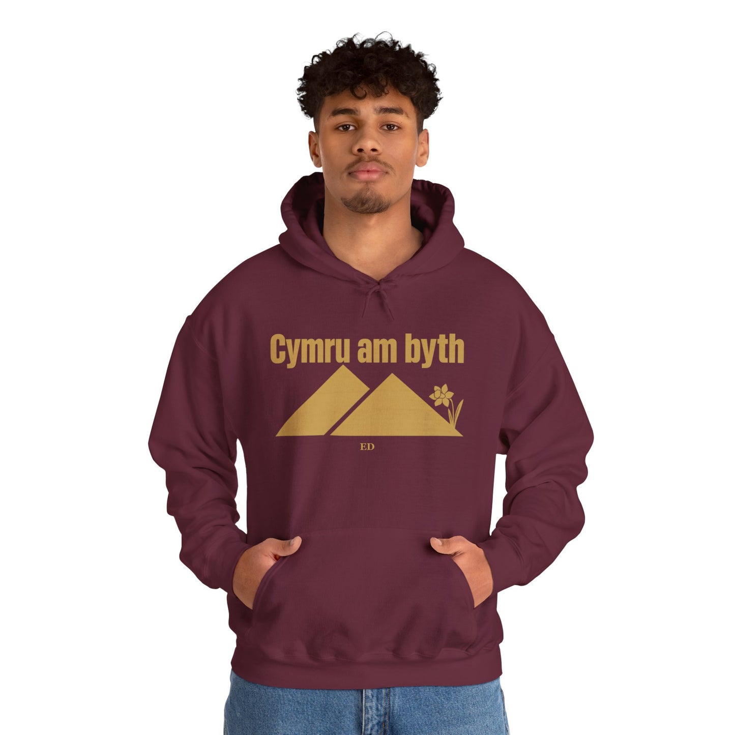 Felpa con cappuccio dell'orgoglio gallese | Modello caldo Cymru Am Byth