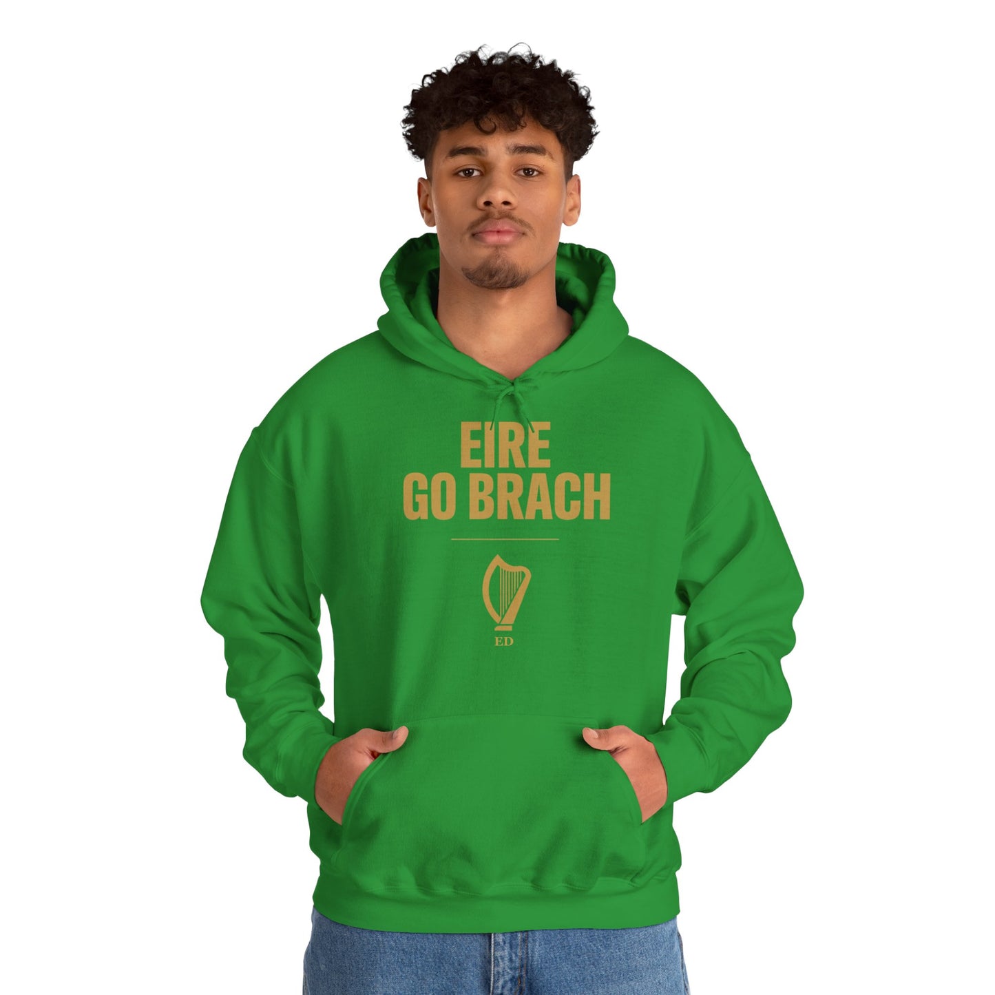 Irischer Stolz Hoodie | Éire Go Brách warmer Schnitt