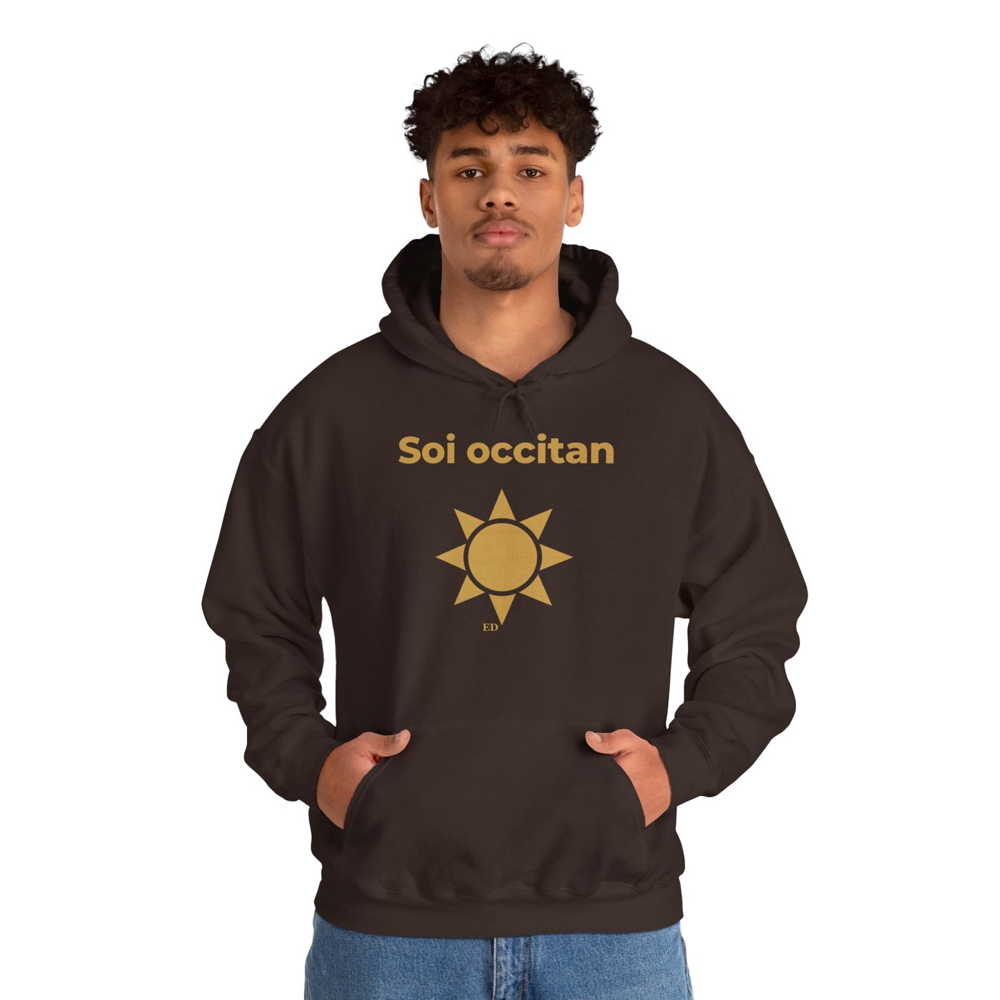 Hoodie mit okzitanischem Stolz | Soi Occitan, warm geschnitten