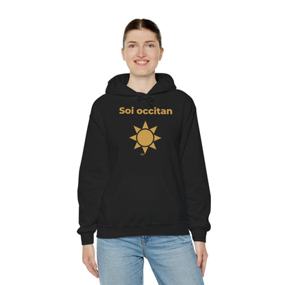 Hoodie mit okzitanischem Stolz | Soi Occitan, warm geschnitten