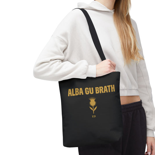 Alba Gu Brath Tote Bag — Gaelic Forever Rose Tote
