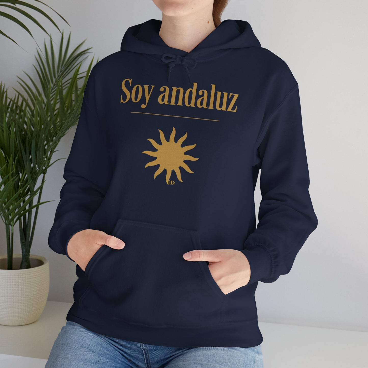 Hoodie mit andalusischem Stolz | Soy Andaluz, warm geschnitten