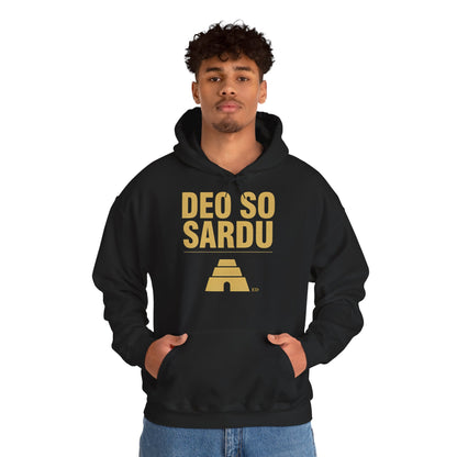 Hoodie mit sardischem Stolz | Deo So Sardu, warm geschnitten