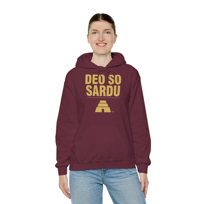 Hoodie mit sardischem Stolz | Deo So Sardu, warm geschnitten