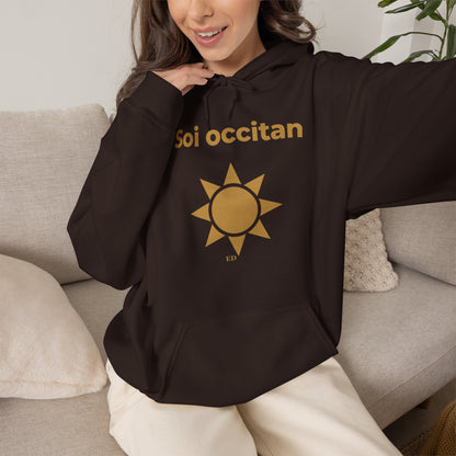Hoodie mit okzitanischem Stolz | Soi Occitan, warm geschnitten