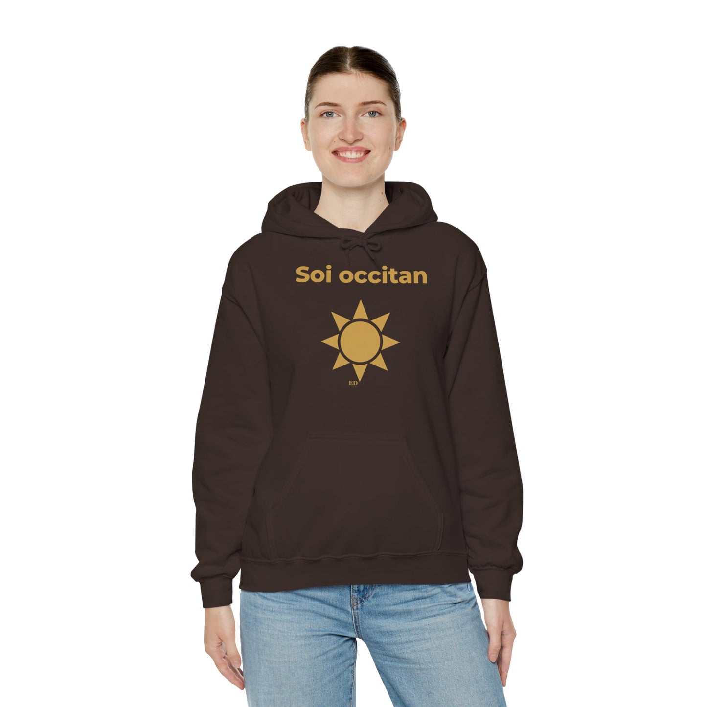 Hoodie mit okzitanischem Stolz | Soi Occitan, warm geschnitten
