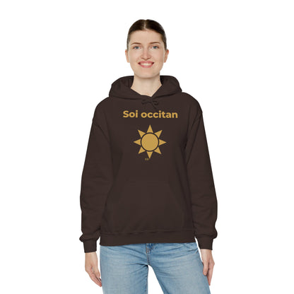 Hoodie mit okzitanischem Stolz | Soi Occitan, warm geschnitten