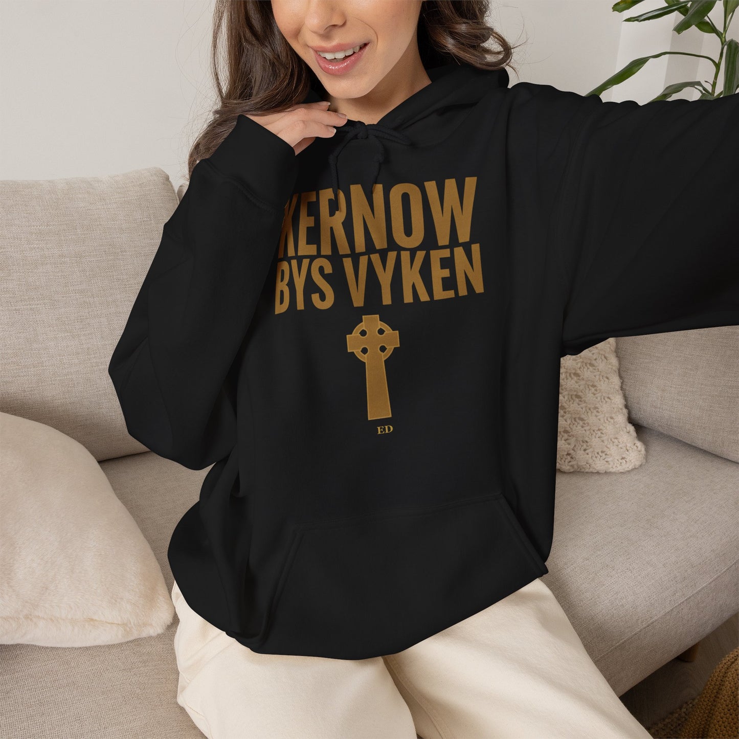 Kornischer Stolz Hoodie | Kernow Bys Vyken warmer Schnitt
