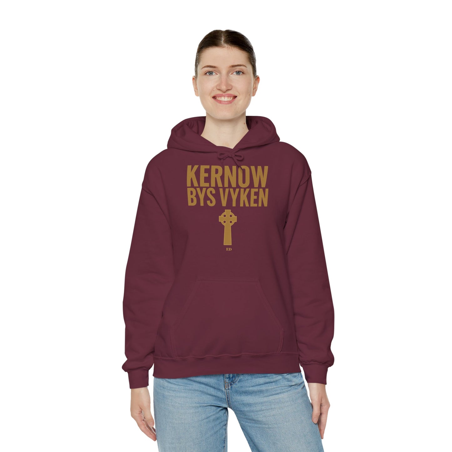 Kornischer Stolz Hoodie | Kernow Bys Vyken warmer Schnitt