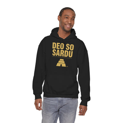 Hoodie mit sardischem Stolz | Deo So Sardu, warm geschnitten