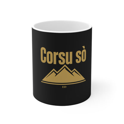 Corsu sò Ceramic Mug — Corsican Pride Mountain Coffee Cup