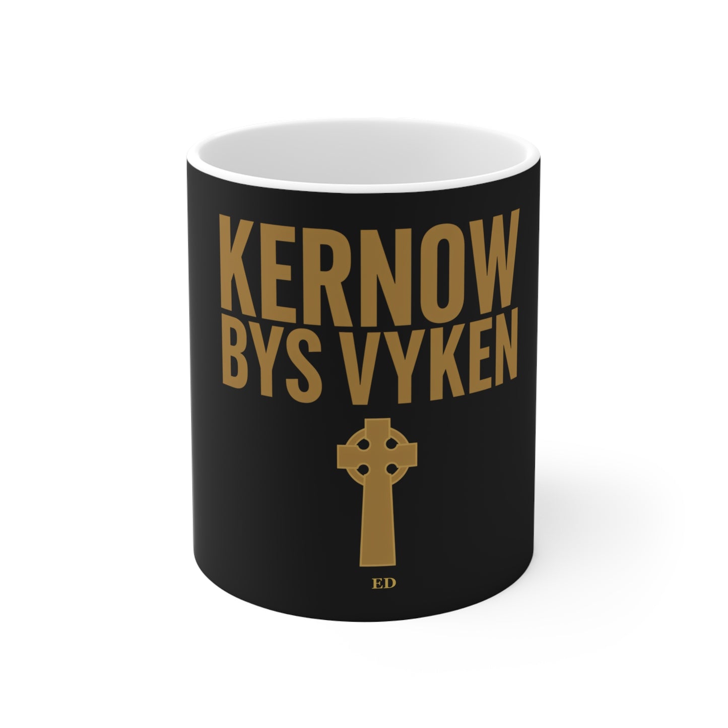 Tazza dell'orgoglio della Cornovaglia | Tazza da caffè Kernow Bys Vyken