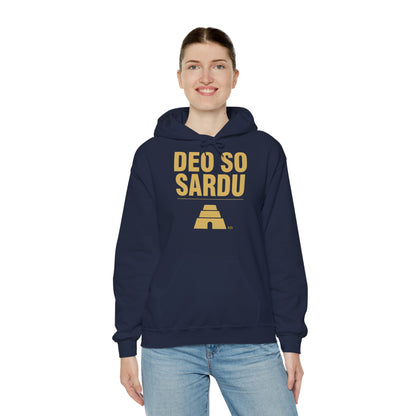 Hoodie mit sardischem Stolz | Deo So Sardu, warm geschnitten