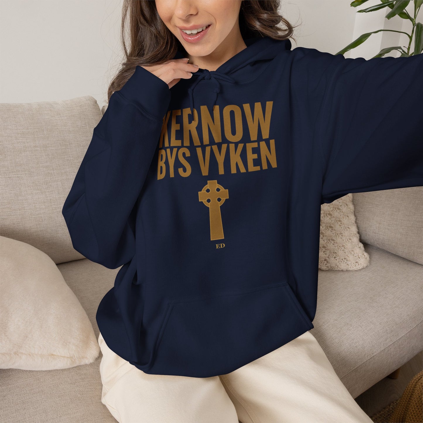 Kornischer Stolz Hoodie | Kernow Bys Vyken warmer Schnitt