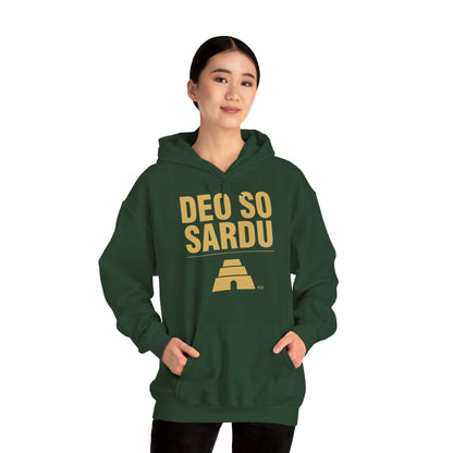 Hoodie mit sardischem Stolz | Deo So Sardu, warm geschnitten