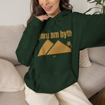 Felpa con cappuccio dell'orgoglio gallese | Modello caldo Cymru Am Byth