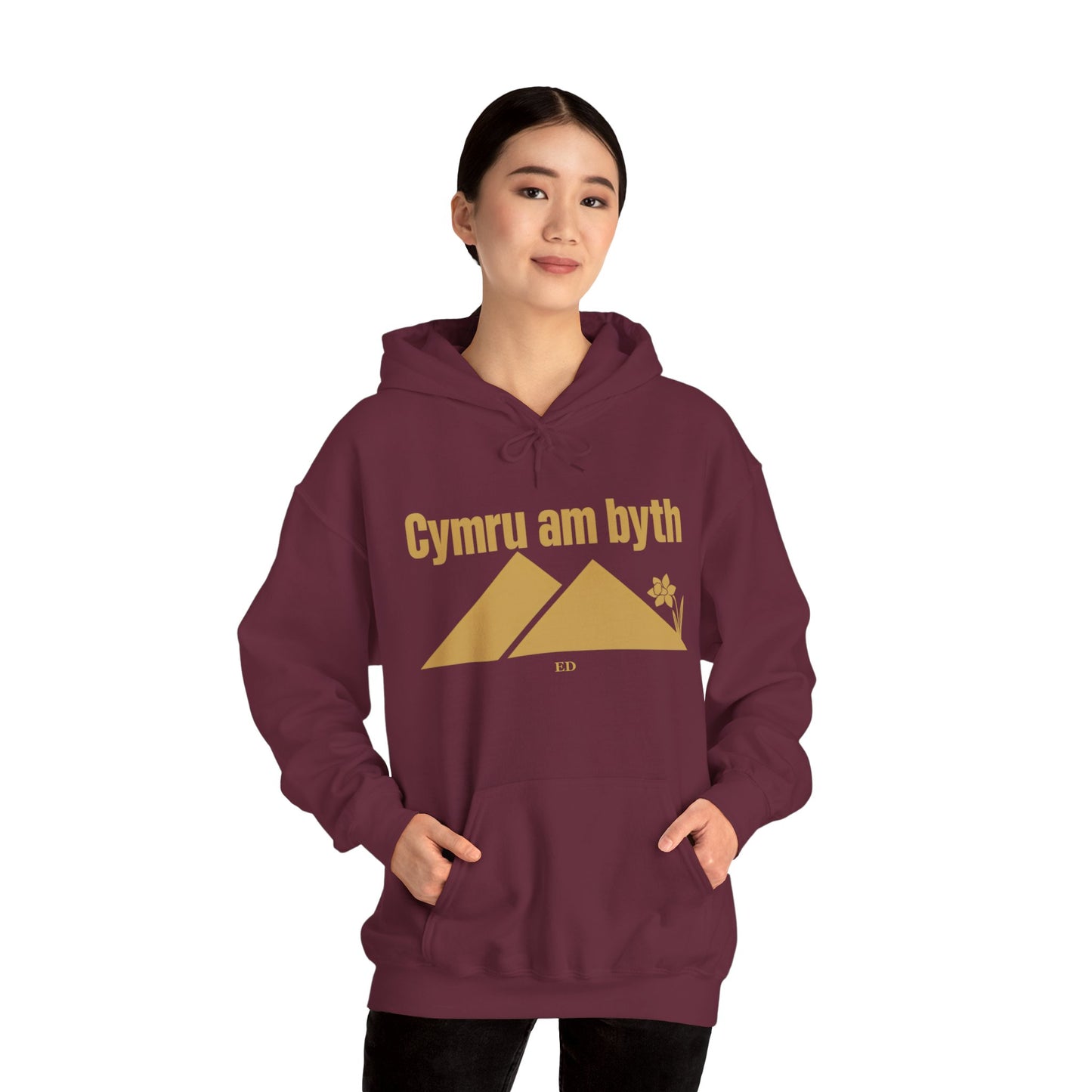 Felpa con cappuccio dell'orgoglio gallese | Modello caldo Cymru Am Byth