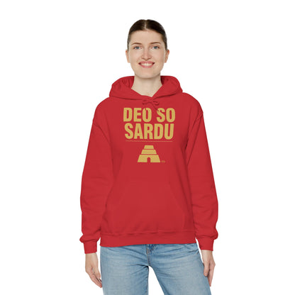 Hoodie mit sardischem Stolz | Deo So Sardu, warm geschnitten