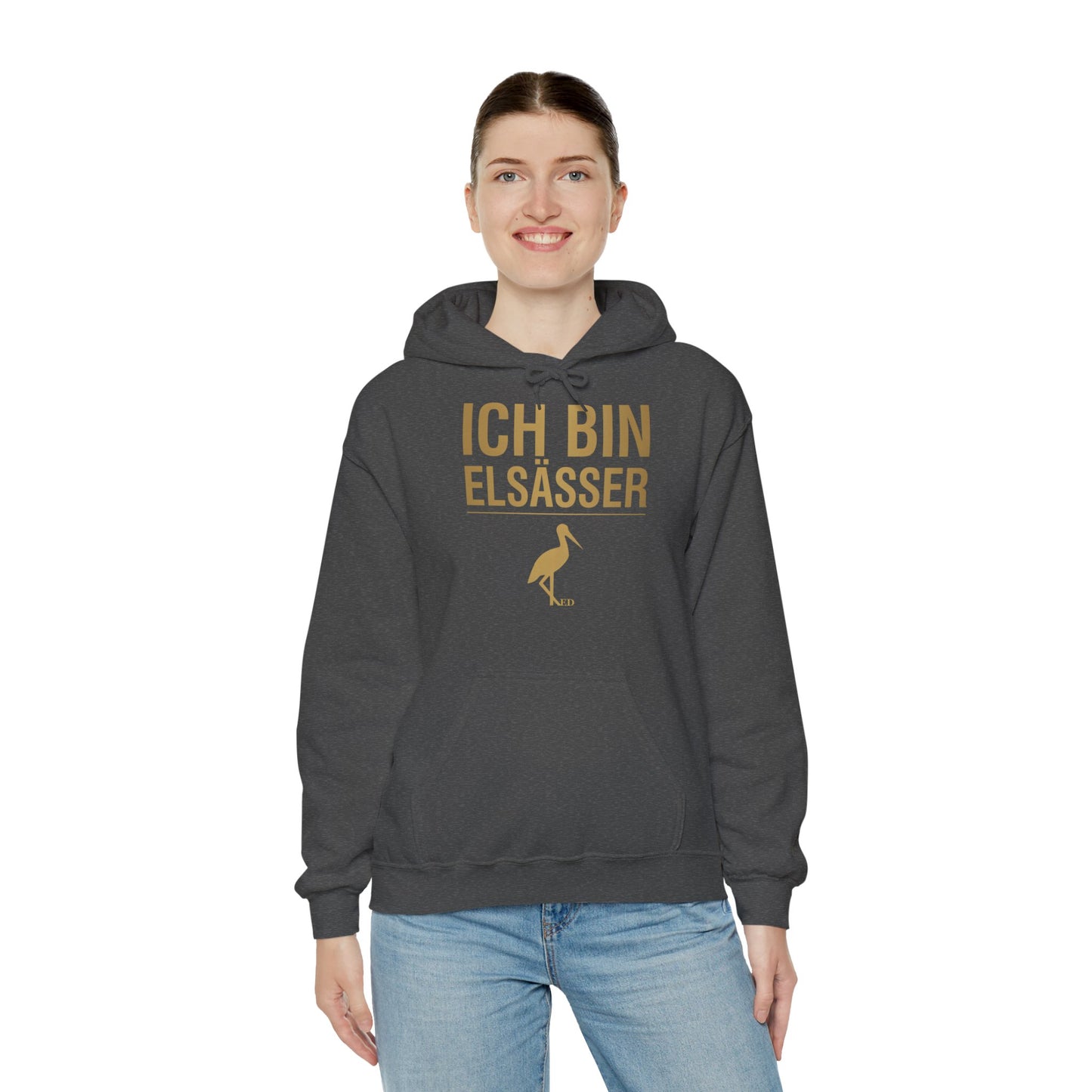Bluza z kapturem z dumą alzacką | Ich Bin Elsässer Warm Fit