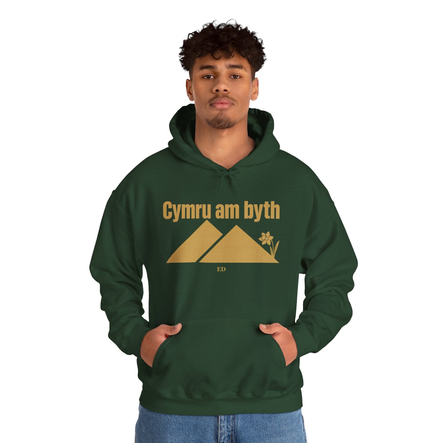 Felpa con cappuccio dell'orgoglio gallese | Modello caldo Cymru Am Byth