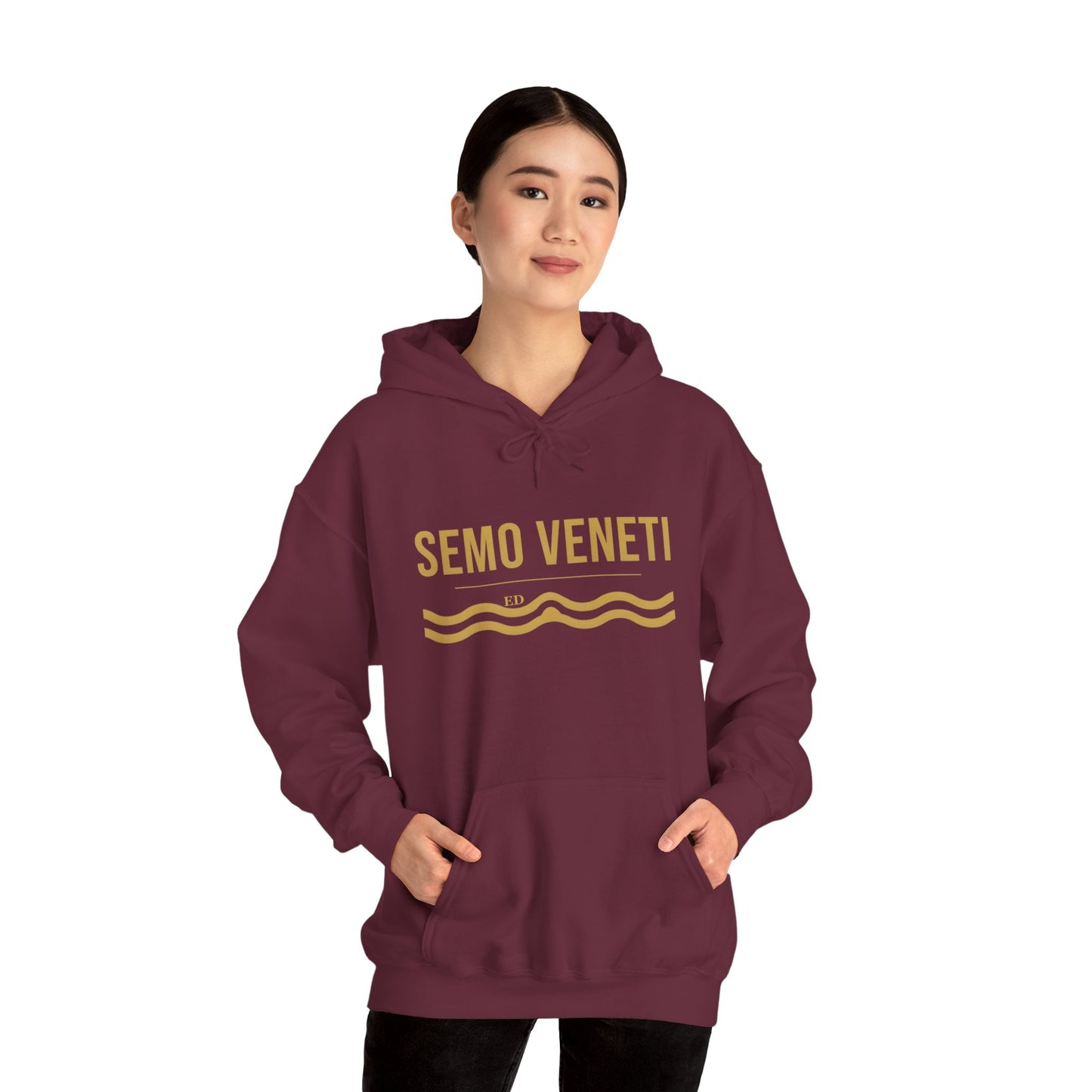 Felpa con cappuccio dell'orgoglio veneto | Semo Veneti Vestibilità calda