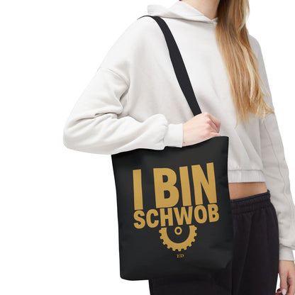 Torba z dumą Szwabów | I Bin Schwob — płócienna torba