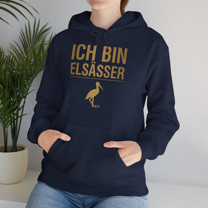 Bluza z kapturem z dumą alzacką | Ich Bin Elsässer Warm Fit