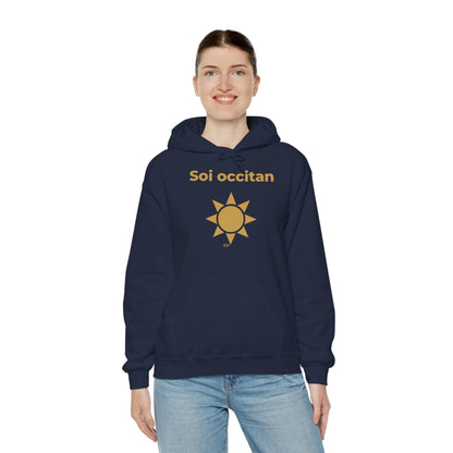 Hoodie mit okzitanischem Stolz | Soi Occitan, warm geschnitten