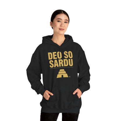 Hoodie mit sardischem Stolz | Deo So Sardu, warm geschnitten