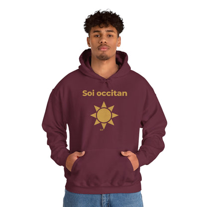 Hoodie mit okzitanischem Stolz | Soi Occitan, warm geschnitten