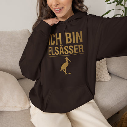 Bluza z kapturem z dumą alzacką | Ich Bin Elsässer Warm Fit